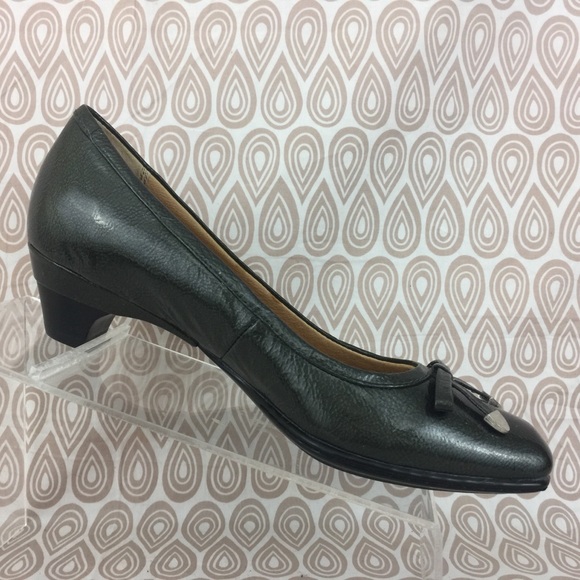 Sofft Womens Green Leather High Heel Size 8 M S285 - Picture 4 of 8